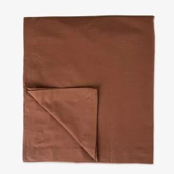 Bettlaken Bio-Baumwolle 240 X 260 Dunkler Rost -Heimtextilien Geschäft 401988 35106