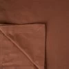 Bettlaken Bio-Baumwolle 240 X 260 Dunkler Rost -Heimtextilien Geschäft 401988 35107