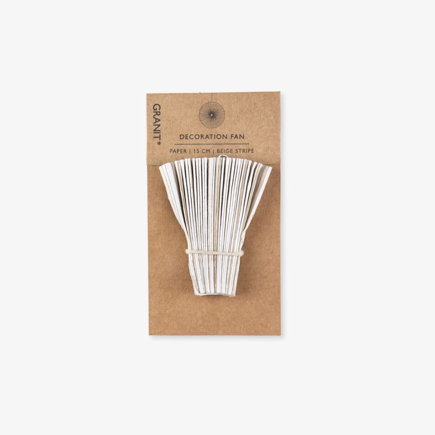 Papierdekoration Recycelt 15 Cm Streifen Beige 4 Papierdekoration Recycelt 15 Cm Streifen Beige – Bild 2