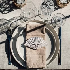 Papierdekoration Recycelt 4er-Pack Streifen Beige -Heimtextilien Geschäft 401997 34657