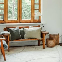 Kissen Leinen 50 X 70 Hell Khaki Grün -Heimtextilien Geschäft 402039 35848