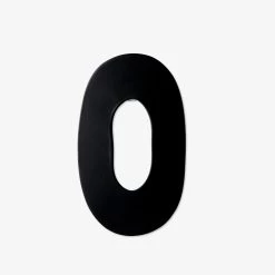 Aufhänger Wavy 16 Cm Schwarz -Heimtextilien Geschäft 402140 34415