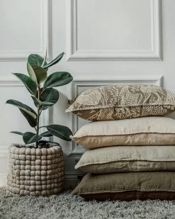 Korb Wolle 30 Cm Natur -Heimtextilien Geschäft 402147 36954