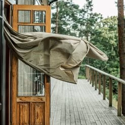 Vorhang Leinen-Mix 145 X 300 Cm 2er-Pack Hell Khaki Grün -Heimtextilien Geschäft 402160 35832