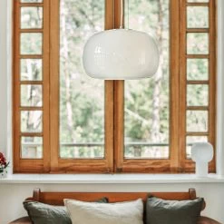 Deckenleuchte Opal Weiß 40 Cm -Heimtextilien Geschäft 402259 35851