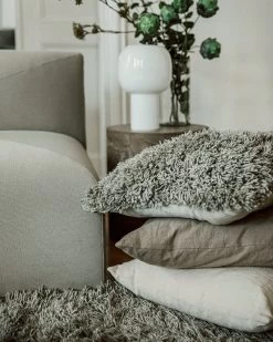 Kissen Shaggy Ungefärbte Wolle 50 X 50 -Heimtextilien Geschäft 402304 36399