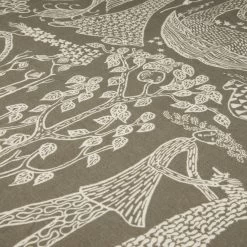 Tischdecke Stig Lindberg 140 X 250 Cm Poème D'Amour Hell Khaki Grün -Heimtextilien Geschäft 402323 35282