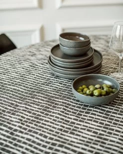 Tischdecke Wasserabweisend Stig Lindberg Ø 180 Cm Bamboo Grau -Heimtextilien Geschäft 402324 36501