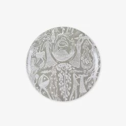 Tablett Stig Lindberg Poème D'Amour Rund Ø 38 Cm Grün