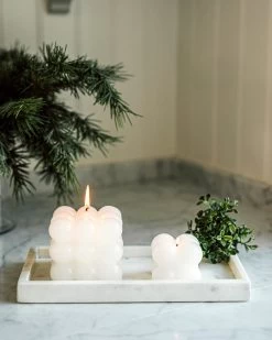 Tablett Marmor Weiß -Heimtextilien Geschäft 402352 36551