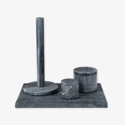 Papierhalter Marmor Dunkelgrau -Heimtextilien Geschäft 402354 35805