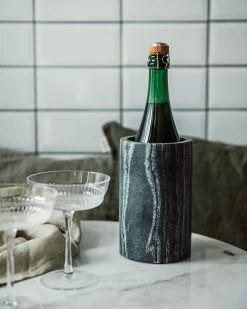 Weinkühler/Utensilienhalter Marmor Dunkelgrau 7 Weinkühler/Utensilienhalter Marmor Dunkelgrau -Heimtextilien Geschäft 402356 36407