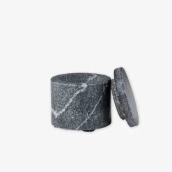 Schachtel Marmor Dunkelgrau -Heimtextilien Geschäft 402357 35812