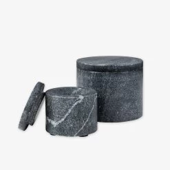 Dose Marmor Dunkelgrau -Heimtextilien Geschäft 402358 35813