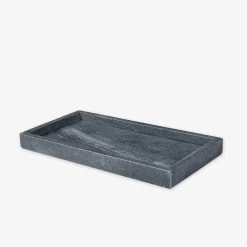 Tablett Marmor Dunkelgrau