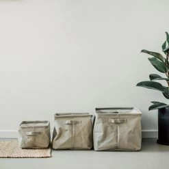 Korb Faltbar Groß Beige -Heimtextilien Geschäft 402366 35534