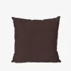 Cushion Linen Mix 50x50 Dark Brown -Heimtextilien Geschäft 402546 37463