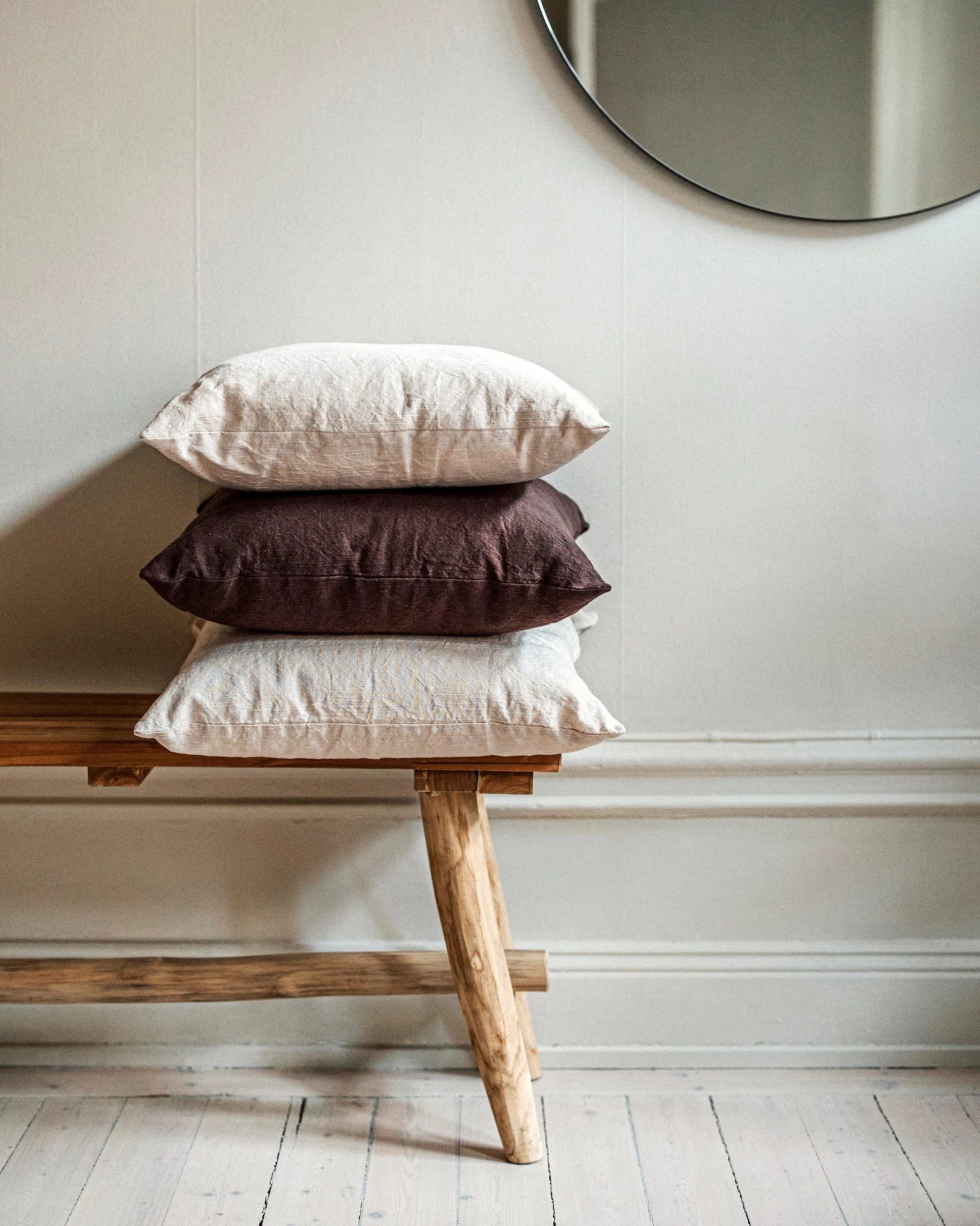 Cushion Linen Mix 50x50 Dark Brown 7 Cushion Linen Mix 50x50 Dark Brown – Bild 5