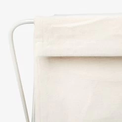 Wäschekorb Canvas/Metall Hellbeige -Heimtextilien Geschäft 402550 37526