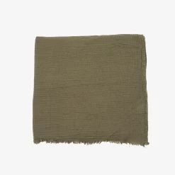 Plaid Baumwolle Muslin 180 X 240 Dunkles Khaki-Grün 12 Plaid Baumwolle Muslin 180 X 240 Dunkles Khaki-Grün -Heimtextilien Geschäft 402564 37667