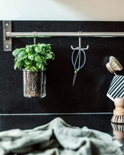 Kleideraufhängung Wand Stahl 78 Cm -Heimtextilien Geschäft 402578 37606