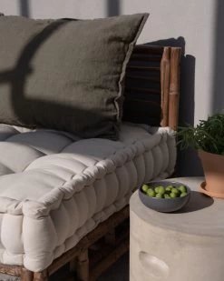 Sitzkissen XL Lang Hellbeige -Heimtextilien Geschäft 402646 38824