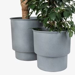 Leichter Metalltopf 32 Cm Grau -Heimtextilien Geschäft 402730 38761