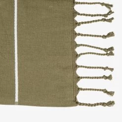 Handtuch Hamam Frottee Dunkles Khaki-Grün -Heimtextilien Geschäft 402736 38748