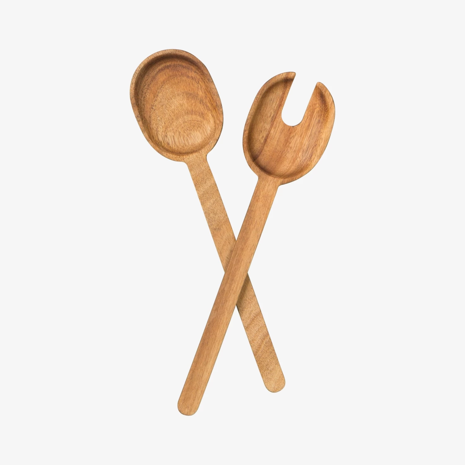 DUKA Loop Salatbesteck 27,5cm Akazienholz 3 DUKA Loop Salatbesteck 27,5cm Akazienholz