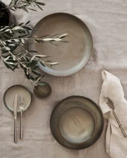 DUKA Toscana Essteller, 25 Cm, Grün -Heimtextilien Geschäft 920 402630 38921